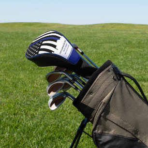 Custom Police Officer Thin Blue Line Police Golf Head Cover