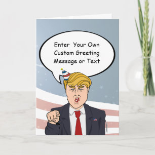Custom Political Birthday Greeting Card
