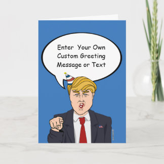 Custom Political Birthday Greeting Card