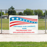 Custom Political Campaign 2024 American Flag