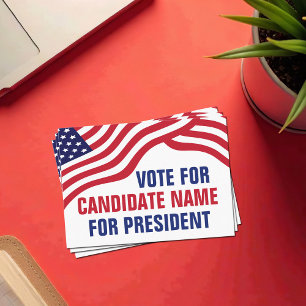 Custom Political Candidate 2024 Election Campaign Business Card