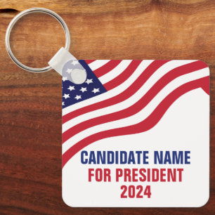 Custom Political Candidate 2024 Election Campaign  Key Ring