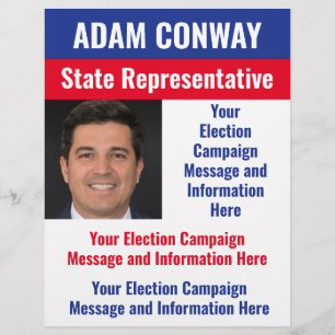 Custom Political Election Campaign Flyer