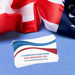 Custom Political Election Candidate 2024 Business Card