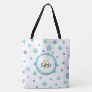 Custom Polka Dot Tote Bag