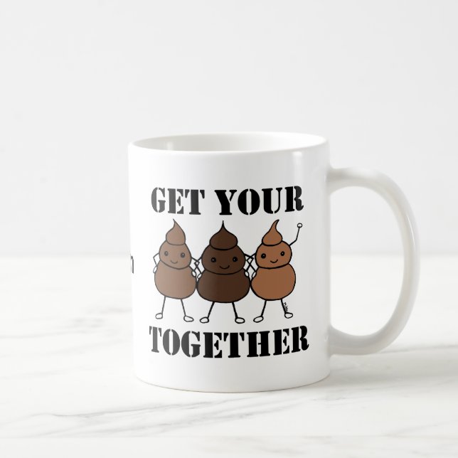 Custom Poop mug Funny Poop Mug Personalised mug (Right)