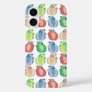 Custom Pop Art Guinea Pig Colourful Pattern iPhone 16 Case