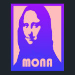 Custom Pop Art Mona Lisa Poster<br><div class="desc">Custom Pop Art Mona Lisa Poster</div>