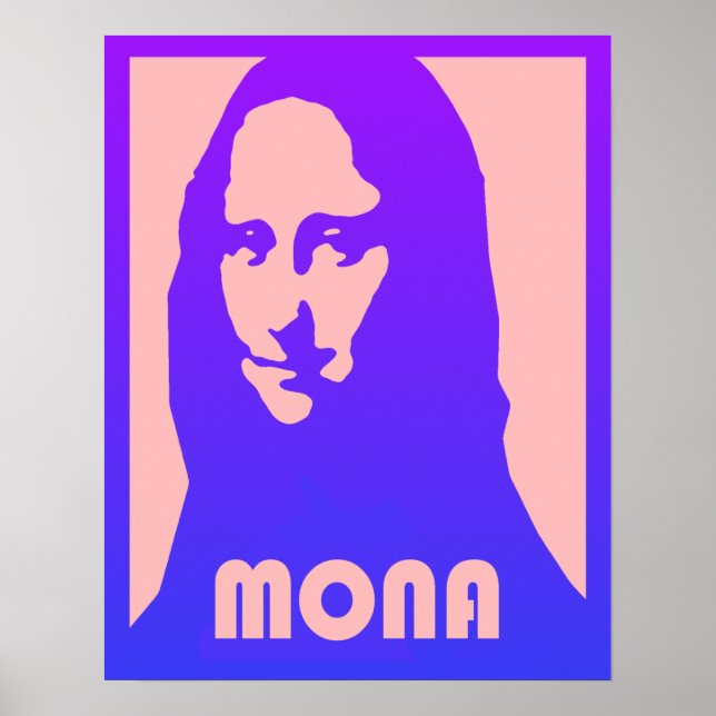 Custom Pop Art Mona Lisa Poster (Front)