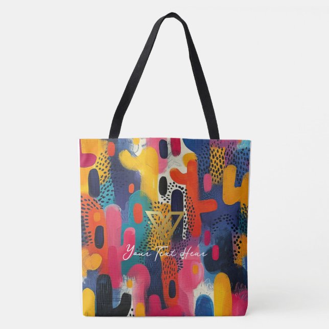 Custom : Pop Art Panache Personalised Tote (Front)