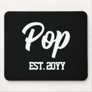 Custom Pop Est Year Personalized Gift New Grandpa Mouse Pad