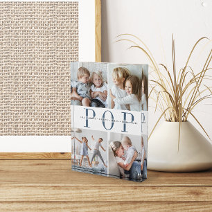 Custom Pop Grandchildren Photo Block