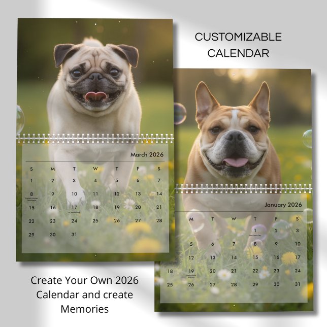 Custom Poppy Dog 2026 Calendar (Creator Uploaded)