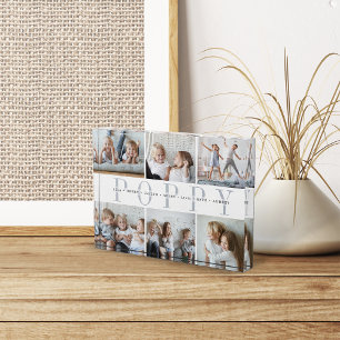 Custom Poppy Grandchildren Photo Block