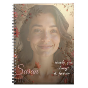 Custom Portrait for Her – Personalized Photo Gift Notebook