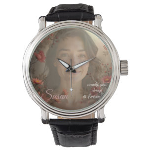 Custom Portrait for Her – Personalized Photo Gift Watch