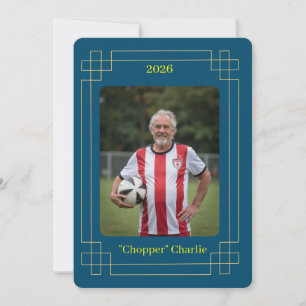 Custom Portrait Photo Soccer Testimonial v2 Invite