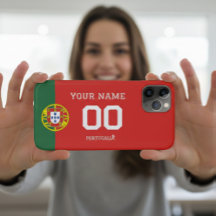 Custom Portugal Football Flag Case - Personalised