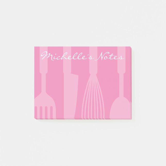 Custom post-it notes with kitchen cooking utensils (Front)