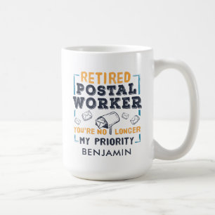 Custom Postal Worker Retirement Retired Mailman Coffee Mug