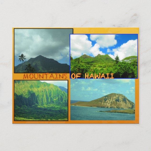 CUSTOM POSTCARDS- HAWAII COLLAGE# 23 POSTCARD (Front)