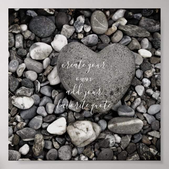 custom poster add your own quote (Front)