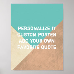 custom poster add your own quote distressed style