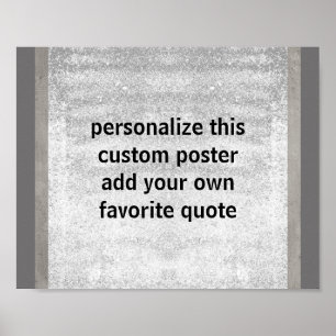 custom poster add your own quote shabby chic style