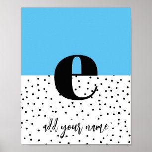 CUSTOM - Poster - Lower Case e