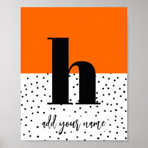 CUSTOM - Poster - Lower Case h