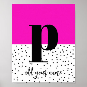 CUSTOM - Poster - Lower Case p