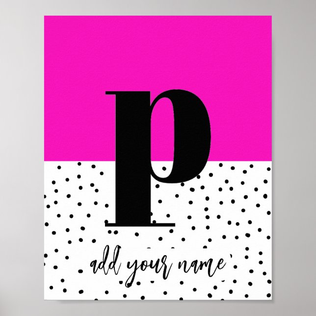 CUSTOM - Poster - Lower Case p (Front)