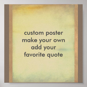 custom poster make your own add your quote