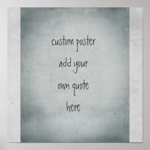 custom poster personalise with your own quote