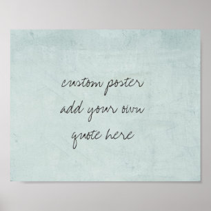 custom poster personalise with your own quote