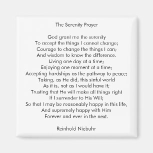 Custom prayer song inspirational quote message magnet