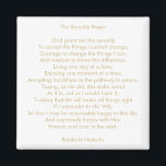 Custom prayer song quote inspirational message magnet<br><div class="desc">Custom personalised prayer song quote phrase text inspirational,  motivational recovery message elegant minimalist magnet.
Fully customisable faux gold text and white solid plain background.
You can write your own message,  love letter,  inspirational,  motivational quote,  poem,  etc or you can just leave The Serenity prayer.</div>