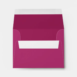 Custom Pre-Addressed Fuchsia Pink Envelopes