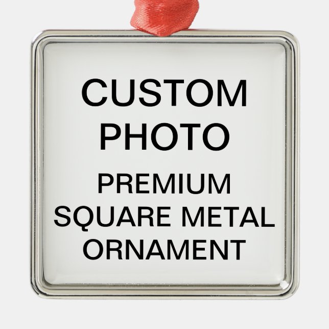 Custom Premium 2" Photo Christmas Tree Ornament (Front)