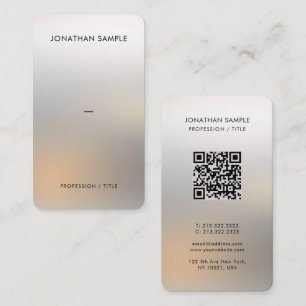 Custom Premium Silk Paper Glamorous Silver Luxury Business Card