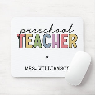 Custom Preschool Teacher Personalised Gifts Mouse Pad