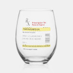 Custom Prescription Gin Glass Gift<br><div class="desc">This custom prescription gin glass is the perfect humourous gift for gin lovers. Personalise it with a name for a unique, fun touch. Featuring a witty "prescription" design, this 16oz glass brings smiles and stress relief to any occasion, from birthdays to Christmas. A great conversation starter and keepsake, ideal for...</div>