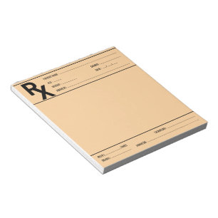 Custom Prescription Pad for Doctor Pharmacist Rx 