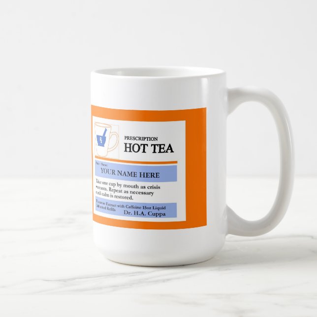 Custom Prescription Tea Mug (Right)