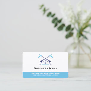 Custom Pressure Washer modern Power Washing Business Card