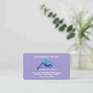 Custom Pressure Washer modern Power Washing Business Card