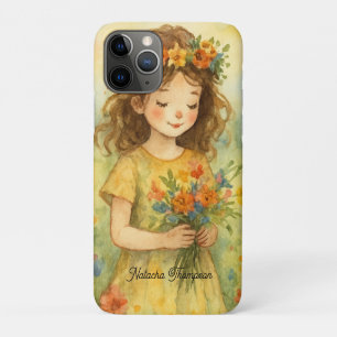 Custom pretty and trendy rustic retro Watercolor Case-Mate iPhone Case