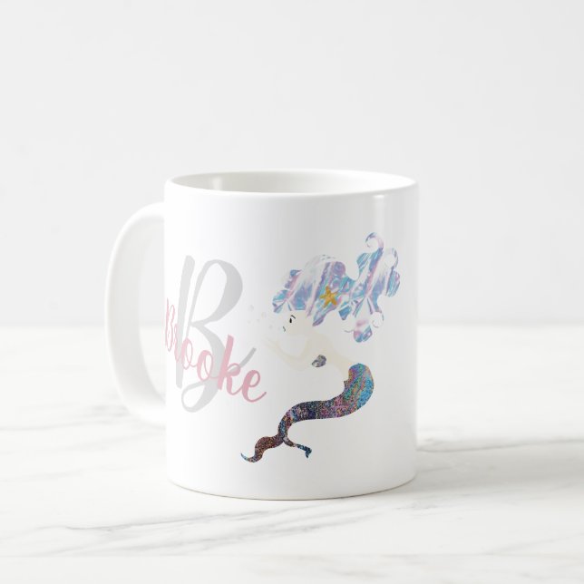 Custom Pretty Mermaid mug (Front Left)