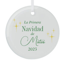 Custom Primera Navidad Ornament