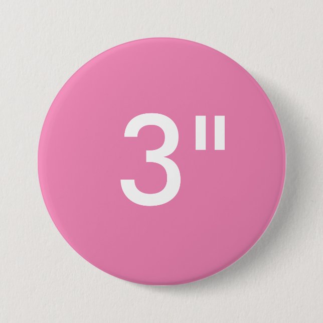 Custom Print 3" Large Round Button Blank Template (Front)